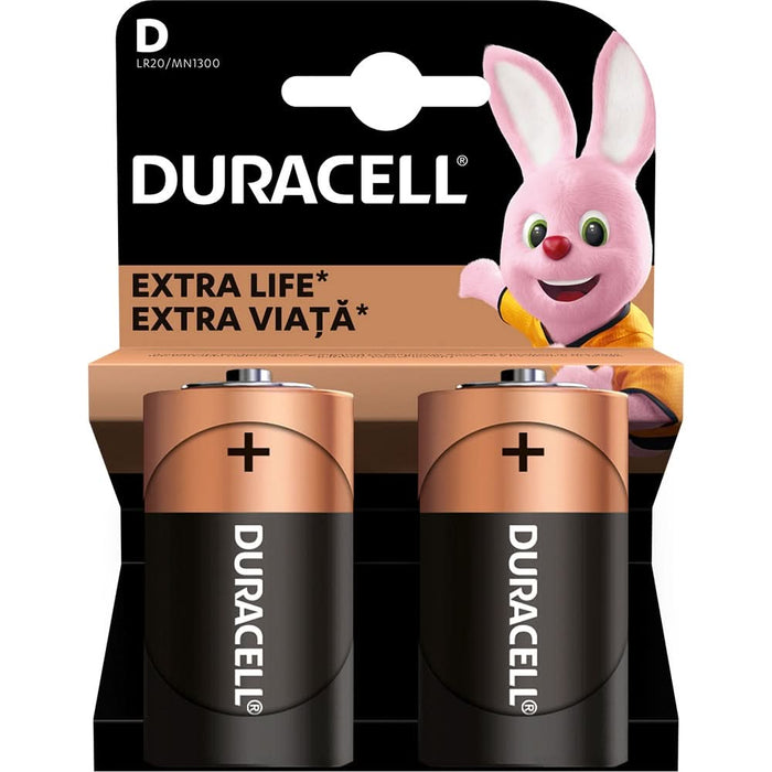 Baterii DURACELL D Basic Duralock, 2 bucati WALTI