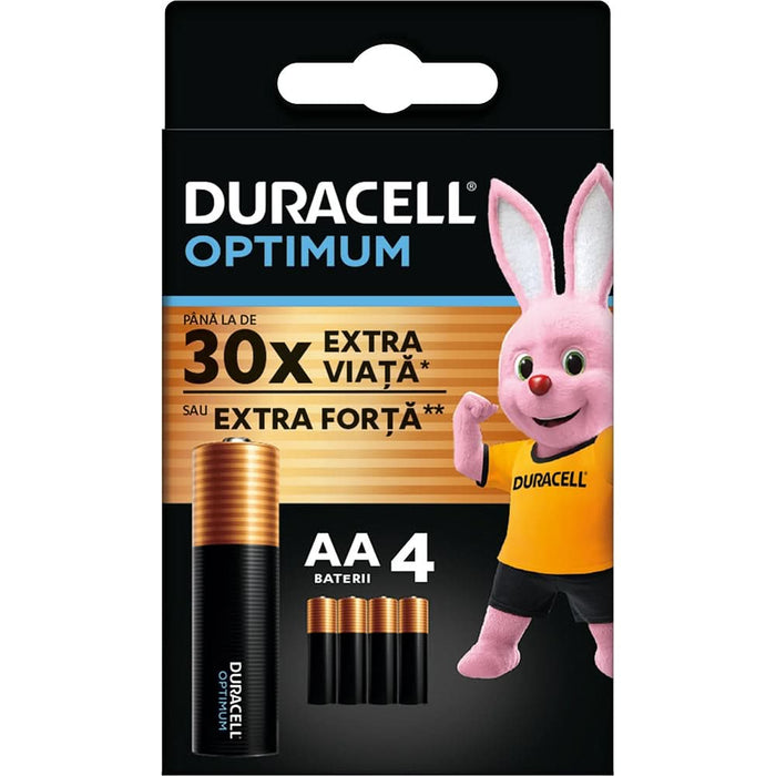 Baterii DURACELL R6 Optimum AA, 4 bucati WALTI