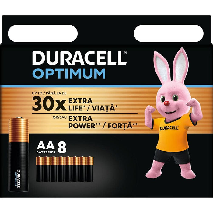 Baterii DURACELL R6 Optimum AA, 8 bucati WALTI