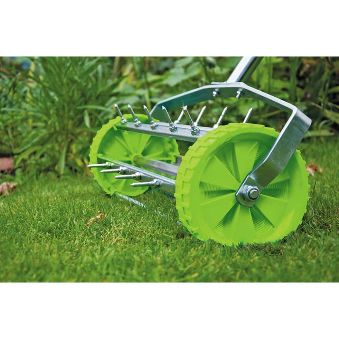 Draper Tools Aerator pentru gazon cu tambur, 450 mm, verde - WALTI WALTI