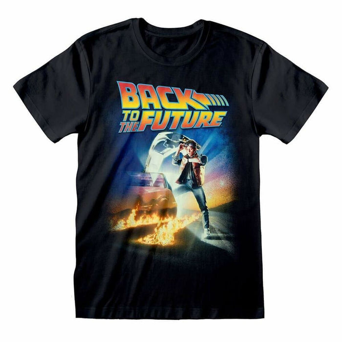 Tricou cu Mânecă Scurtă Back to the Future Poster Negru Unisex - WALTI WALTI
