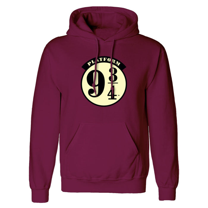 Hanorac cu Glugă Unisex Harry Potter Platform 9 and 3 Quarters Bordo - WALTI WALTI