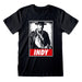 Tricou cu Mânecă Scurtă Indiana Jones Indy Negru Unisex - WALTI WALTI