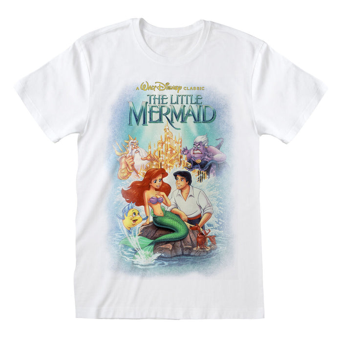 Tricou cu Mânecă Scurtă The Little Mermaid Classic Poster Alb Unisex - WALTI WALTI