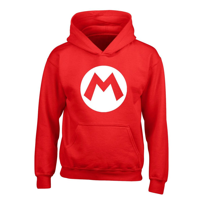 Hanorac cu Glugă Unisex Super Mario Badge Roșu - WALTI WALTI