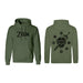Hanorac cu Glugă Unisex The Legend of Zelda Logo and Shield Verde - WALTI WALTI