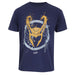 Tricou cu Mânecă Scurtă Marvel Splatter Logo Albastru Unisex - WALTI WALTI