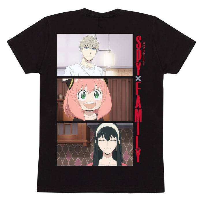 Tricou cu Mânecă Scurtă Spy X Family Trio Shots Negru Unisex - WALTI WALTI