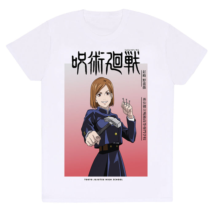 Tricou cu Mânecă Scurtă Jujutsu Kaisen Nobara Ombre Alb Unisex - WALTI WALTI