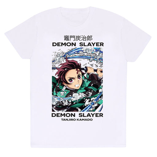 Tricou cu Mânecă Scurtă Demon Slayer Whirlpool Alb Unisex - WALTI WALTI