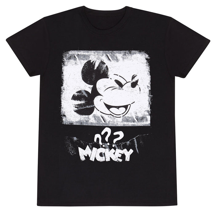 Tricou cu Mânecă Scurtă Unisex Mickey Mouse Poster Style Negru - WALTI WALTI