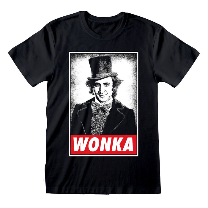 Tricou cu Mânecă Scurtă Unisex Willy Wonka Wonka Negru - WALTI WALTI
