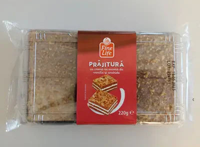 Fine Life Prajitura Crema cu Aroma de Vanilie si Arahide 220 g - WALTI WALTI