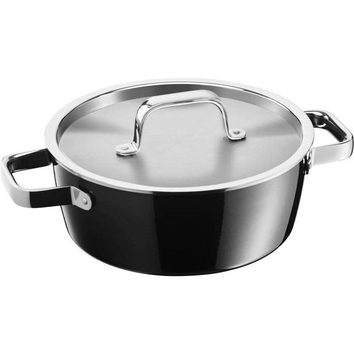 Cratita WMF Fusiontec Aromatic 515325290, 3.1l, 22cm, inox, negru WALTI