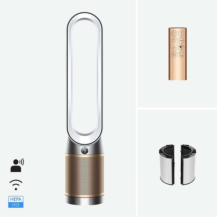 Purificator aer DYSON Purifier Cool PC2 TP12, 10 trepte viteza, Wi-Fi, Hepa, Telecomanda, alb/auriu WALTI