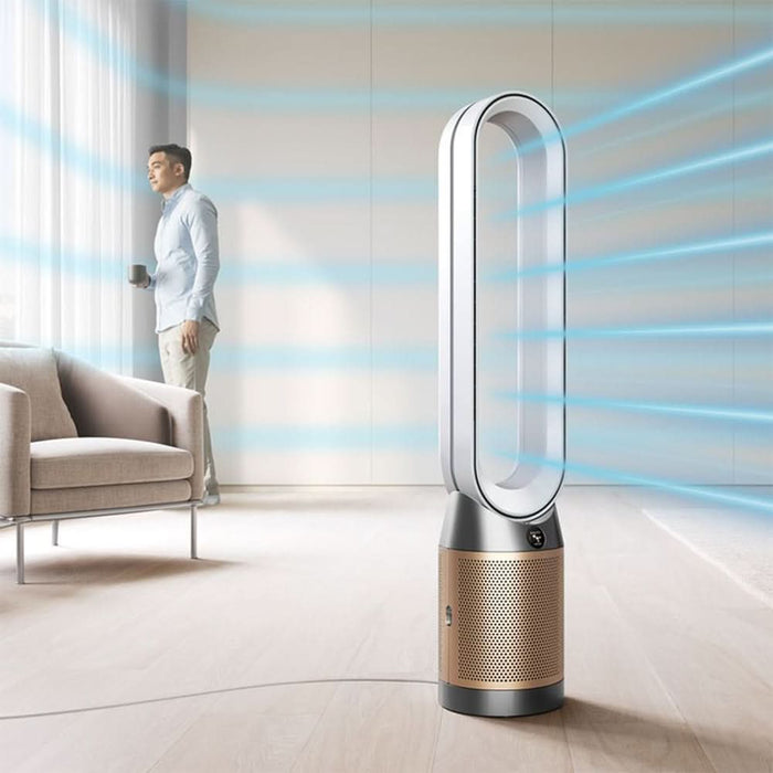 Purificator aer DYSON Purifier Cool PC2 TP12, 10 trepte viteza, Wi-Fi, Hepa, Telecomanda, alb/auriu WALTI
