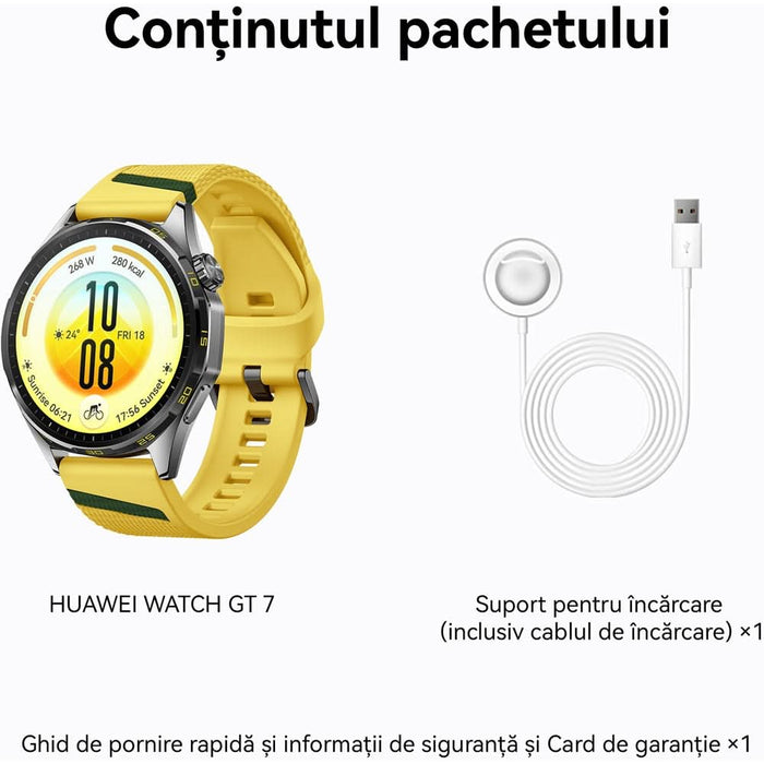 Smartwatch HUAWEI Watch GT 7, 46mm, GPS, Android/iOS, Yellow - WALTI WALTI