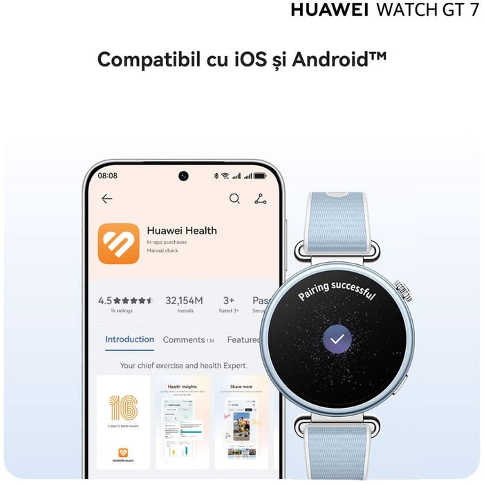 Smartwatch HUAWEI Watch GT 7, 41mm, GPS, Android/iOS, Blue - WALTI WALTI