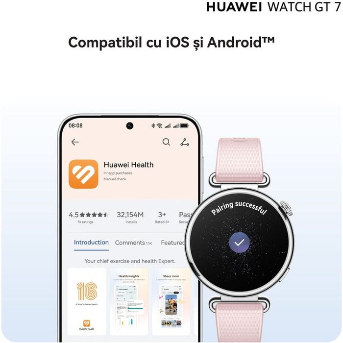 Smartwatch HUAWEI Watch GT 7, 41mm, GPS, Android/iOS, Pink WALTI