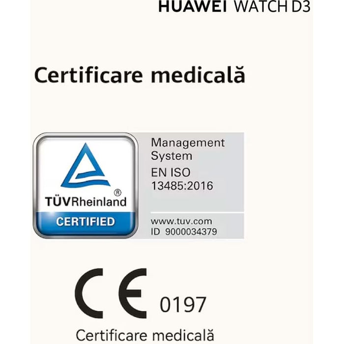 Smartwatch HUAWEI Watch D3, Android/iOS, Mocha Gold - WALTI WALTI