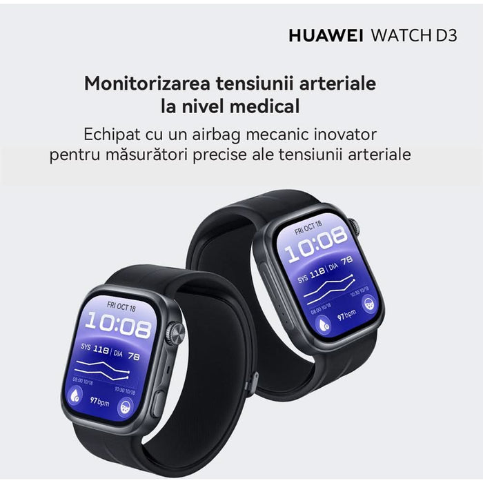 Smartwatch HUAWEI Watch D3, Android/iOS, Black - WALTI WALTI