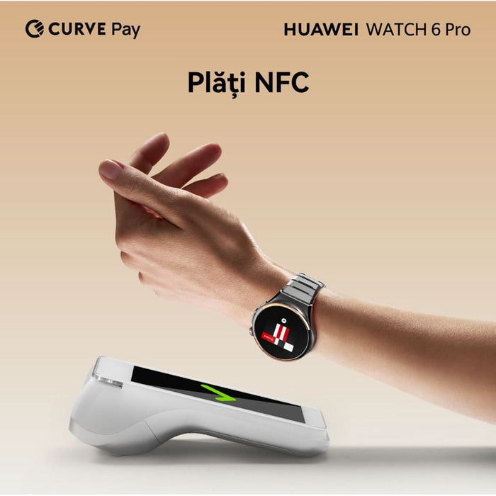 Smartwatch HUAWEI Watch 6 Pro Space Edition, 46mm, LTE, Wi-Fi, Android/iOS, Black WALTI
