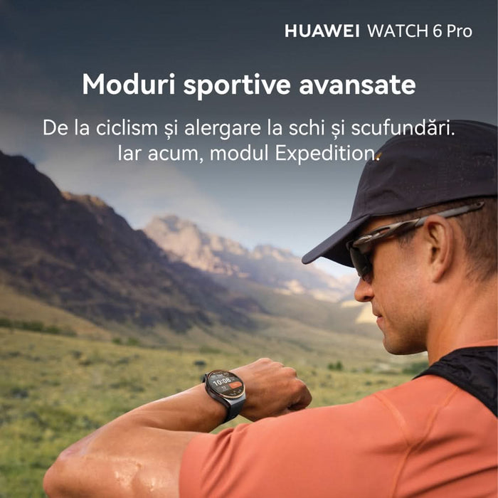 Smartwatch HUAWEI Watch 6 Pro Space Edition, 46mm, LTE, Wi-Fi, Android/iOS, Black WALTI