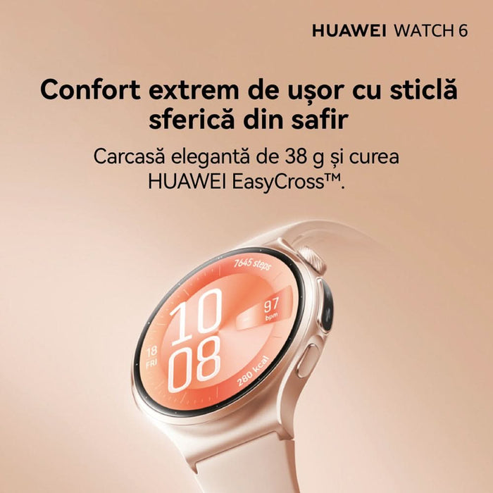 Smartwatch HUAWEI Watch 6, 42mm, LTE, Wi-Fi, Android/iOS, Gold - WALTI WALTI