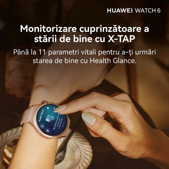 Smartwatch HUAWEI Watch 6, 42mm, LTE, Wi-Fi, Android/iOS, Gold - WALTI WALTI
