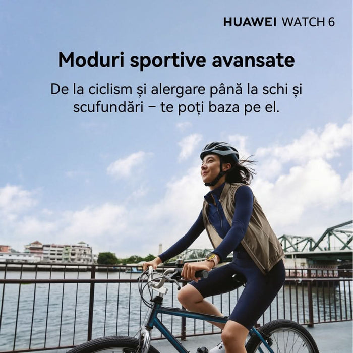 Smartwatch HUAWEI Watch 6, 42mm, LTE, Wi-Fi, Android/iOS, Gold - WALTI WALTI