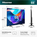 Televizor LED Smart HISENSE 55A6S, Ultra HD 4K, HDR, 139cm - WALTI WALTI