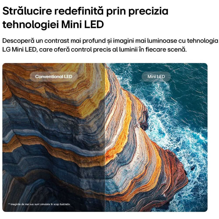 Televizor QNEDMini LEDLG 55QNED72B3B, Ultra HD 4K, 138 cm - WALTI WALTI