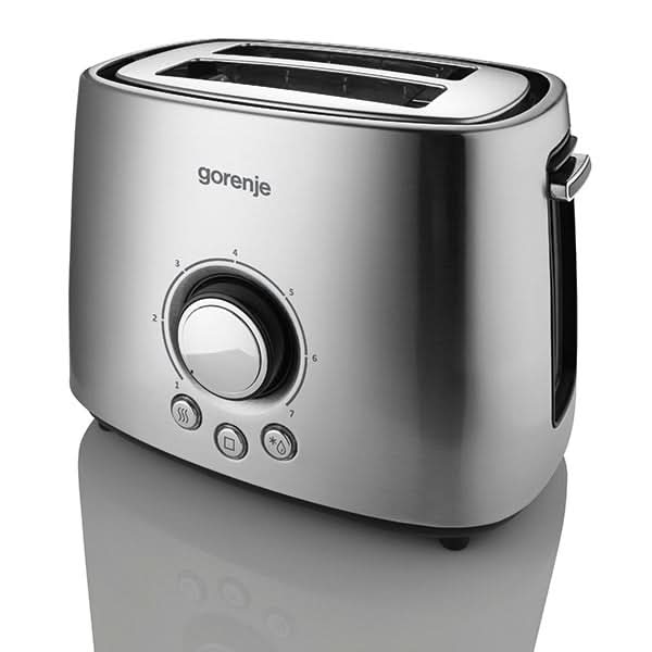 Prajitor de paine GORENJE T1000E, 2 felii, 1000W, argintiu WALTI