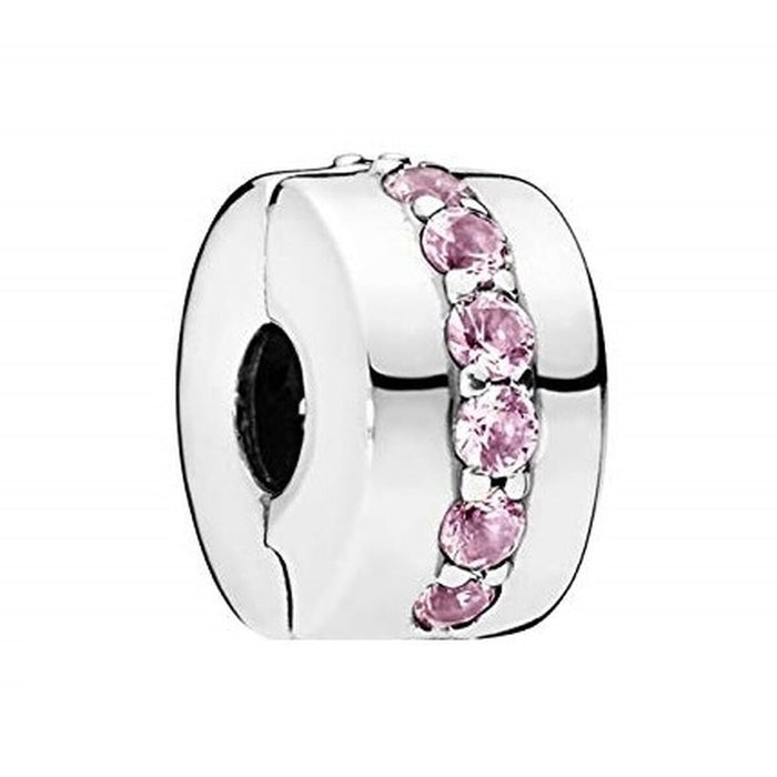 Charm Damă Pandora PINK SPARKLING ROW CLIP - WALTI WALTI