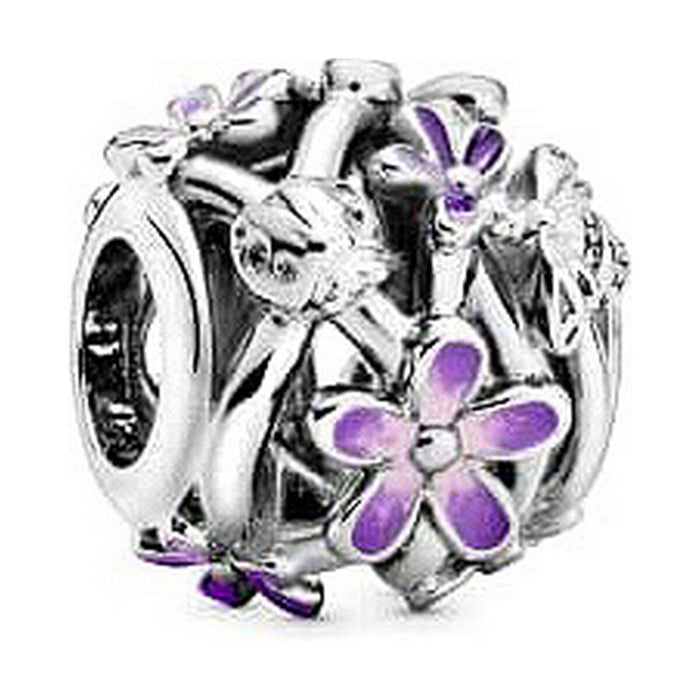 Mărgele Damă Pandora OPENWORK PURPLE DAISY Argintiu Mov - WALTI WALTI