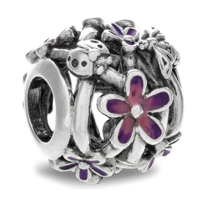 Mărgele Damă Pandora OPENWORK PURPLE DAISY Argintiu Mov - WALTI WALTI