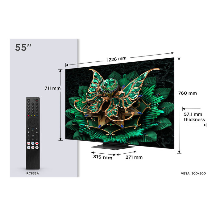 Smart TV TCL 55C7K 55" 4K Ultra HD HDR QD Mini LED - WALTI WALTI