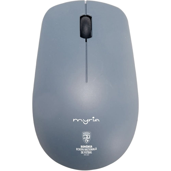 Kit tastatura si mouse Wireless MYRIA Echipei Nationale de Fotbal MY8542GYFRF, USB, negru WALTI