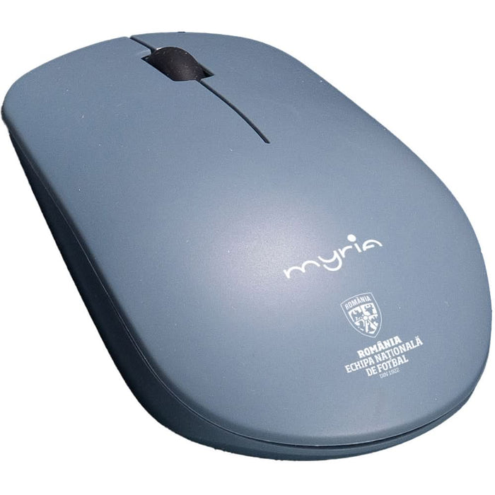 Kit tastatura si mouse Wireless MYRIA Echipei Nationale de Fotbal MY8542GYFRF, USB, negru WALTI