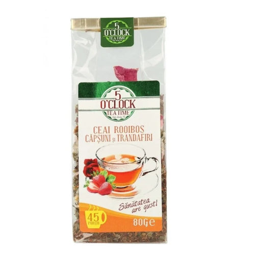 5 O'CLOCK TEA Ceai Rooibos Trandafir 80 g - WALTI WALTI