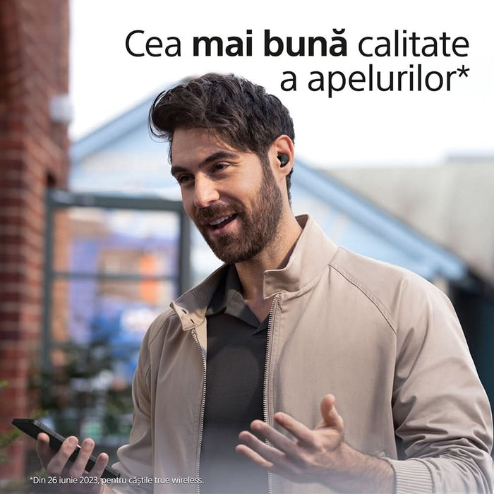 Casti SONY WF-1000XM5B, True Wireless, Bluetooth, In-ear, Microfon, Noise Cancelling, negru WALTI