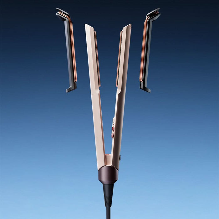 Placa de indreptat parul DYSON Corrale Coolshine HT02, 210 grade, invelis ceramic, roz - WALTI WALTI