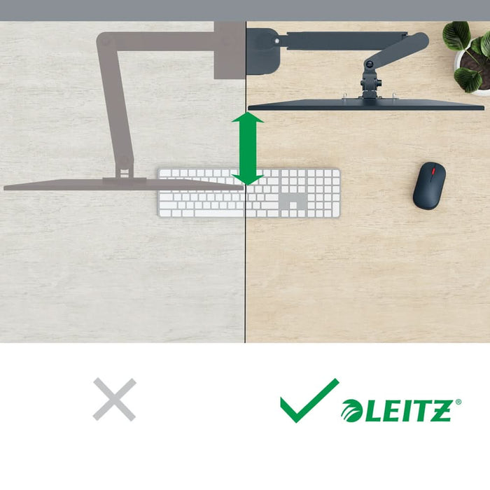 Suport monitor birou LEITZ Ergo Space Saving Single, Reglabil, 17-32", 9Kg WALTI