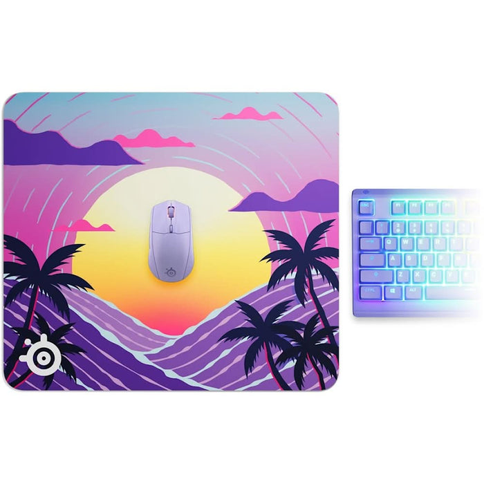 Mouse Pad Gaming STEELSERIES QcK Large, Neon Sunset - WALTI WALTI