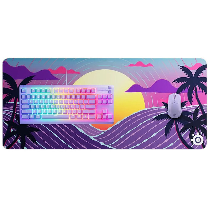 Mouse Pad Gaming STEELSERIES QcK XXL, Neon Sunset WALTI