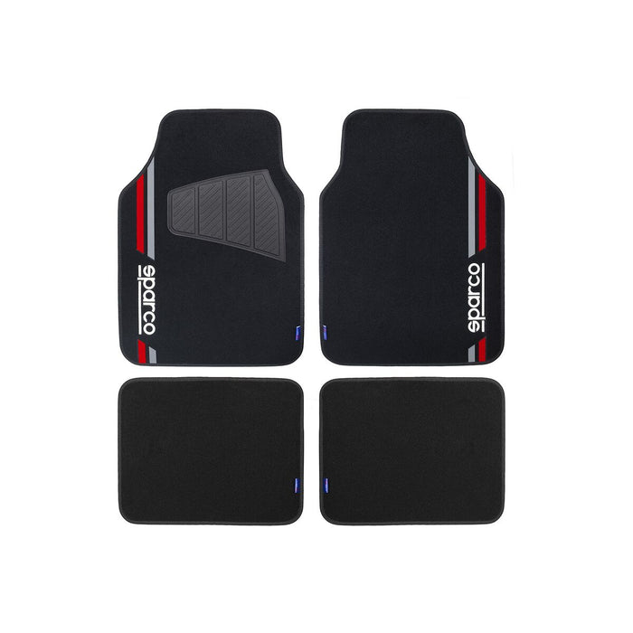 Set de covoraș pentru podea auto Sparco SPCF508RD Roșu - WALTI WALTI