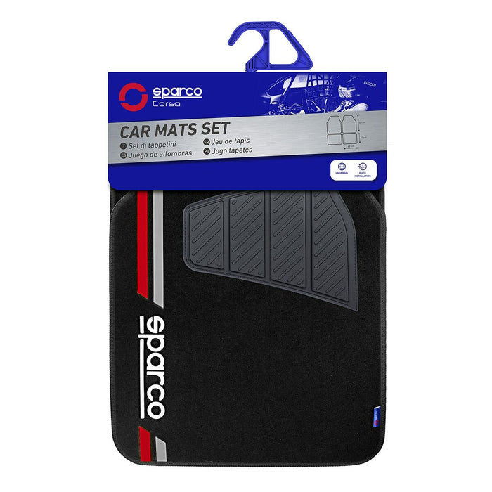 Set de covoraș pentru podea auto Sparco SPCF508RD Roșu - WALTI WALTI