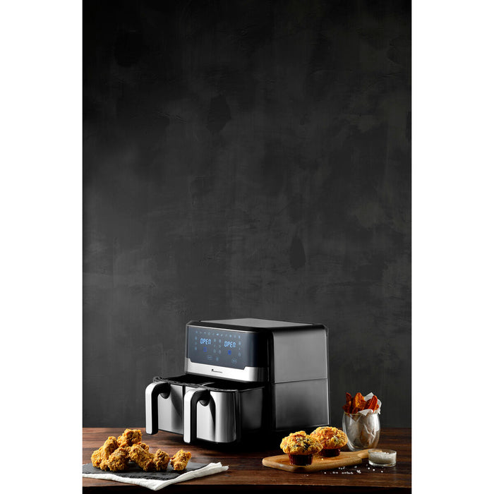 Friteuză cu Aer Masterpro Rocket Duo 900 2400 W 9 L Negru - WALTI WALTI