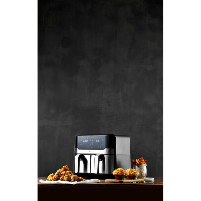 Friteuză cu Aer Masterpro Rocket Duo 900 2400 W 9 L Negru - WALTI WALTI