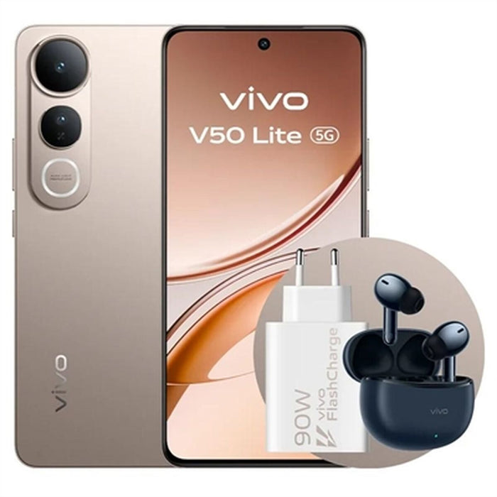 Smartphone Vivo V50 Lite 6,7" mediatek dimensity 6300 8 GB RAM 256 GB Maro Auriu* - WALTI WALTI